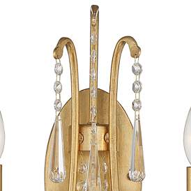Image4 of Crystorama Arcadia 21 1/4" High Antique Gold Wall Sconce more views