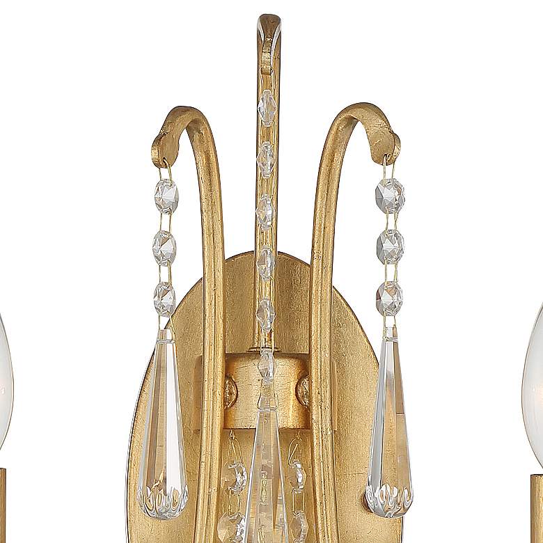Image 4 Crystorama Arcadia 21 1/4" High Antique Gold Wall Sconce more views