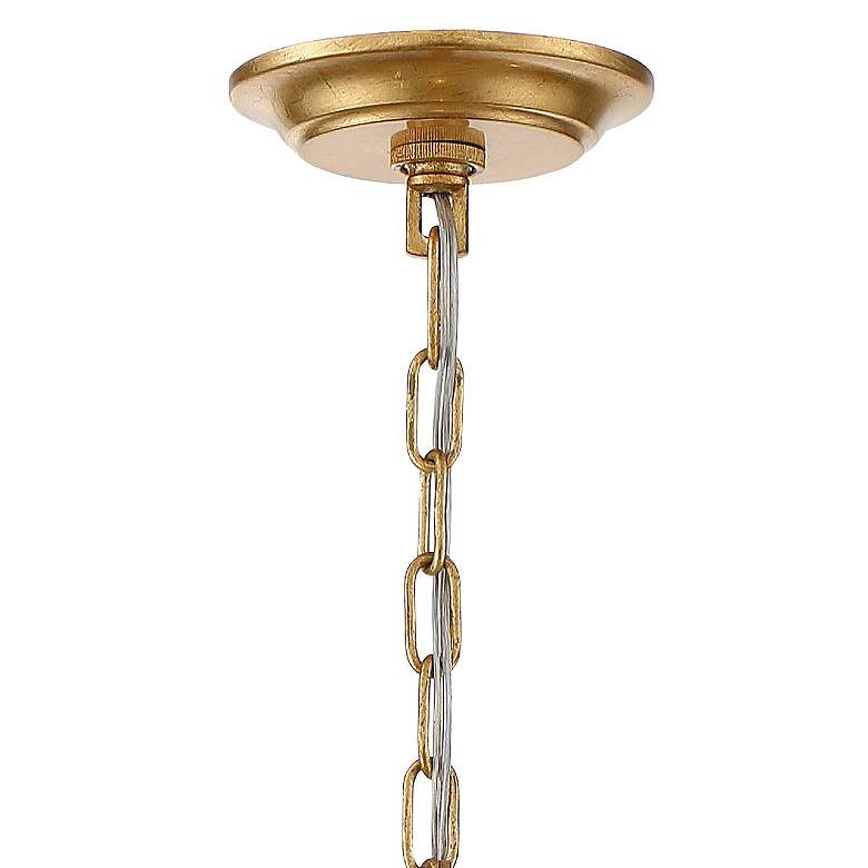 Image 3 Crystorama Arcadia 23 1/2" 5-Light Antique Gold and Crystal Chandelier more views