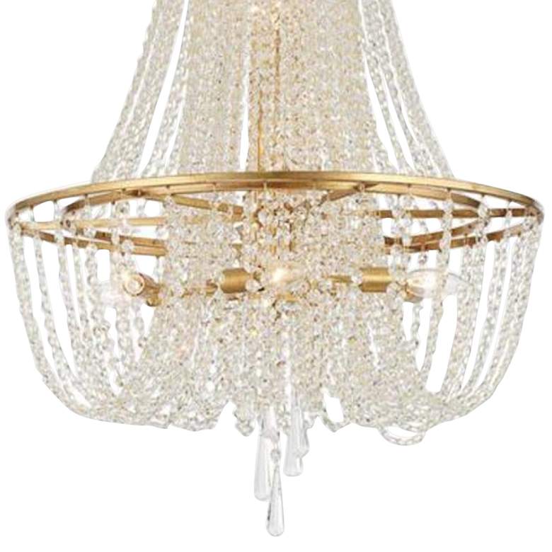 Image 3 Crystorama Arcadia 24 inch Wide Antique Gold Crystal Chandelier more views