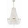 Crystorama Arcadia 24"W Antique Silver 9-Light Chandelier