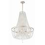 2_Crystorama Arcadia 24"W Antique Silver 9-Light Chandelier more views
