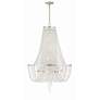 3_Crystorama Arcadia 24"W Antique Silver 9-Light Chandelier more views