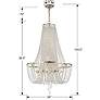 5_Crystorama Arcadia 24"W Antique Silver 9-Light Chandelier more views