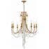 Crystorama Arcadia 26" Wide Antique Gold Crystals 8-Light Chandelier