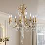 2_Crystorama Arcadia 26" Wide Antique Gold Crystals 8-Light Chandelier