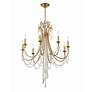 4_Crystorama Arcadia 26" Wide Antique Gold Crystals 8-Light Chandelier more views