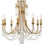 6_Crystorama Arcadia 26" Wide Antique Gold Crystals 8-Light Chandelier more views