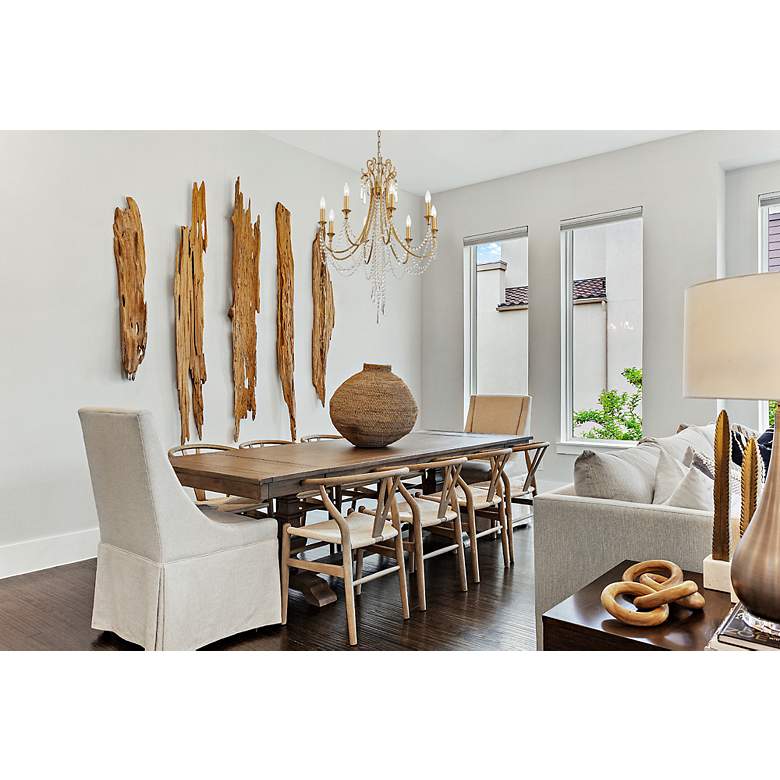 Image 7 Crystorama Arcadia 26" Wide Antique Gold Crystals 8-Light Chandelier more views