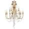 Crystorama Arcadia 32 1/2" Wide 12-Light Antique Gold Chandelier