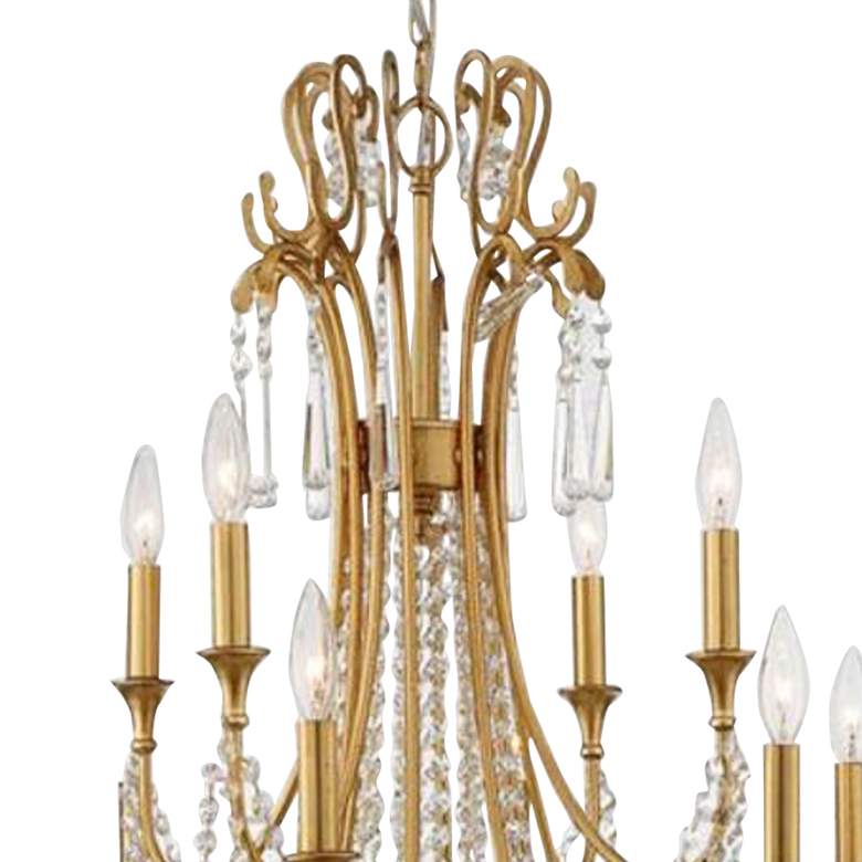 Image 4 Crystorama Arcadia 32 1/2 inch Wide 12-Light Antique Gold Chandelier more views