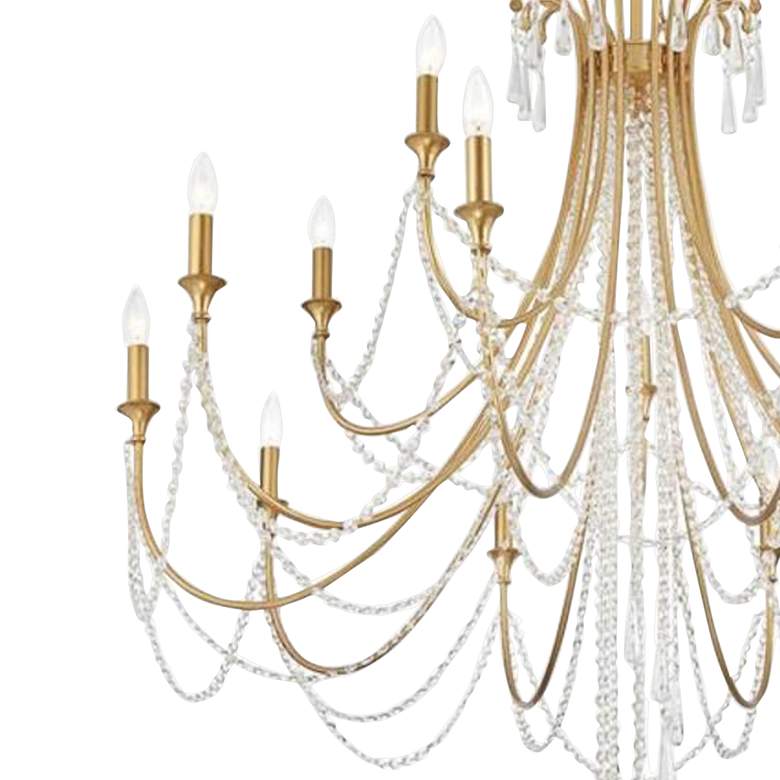 Image 3 Crystorama Arcadia 46 1/4"W Antique Gold 15-Light Chandelier more views
