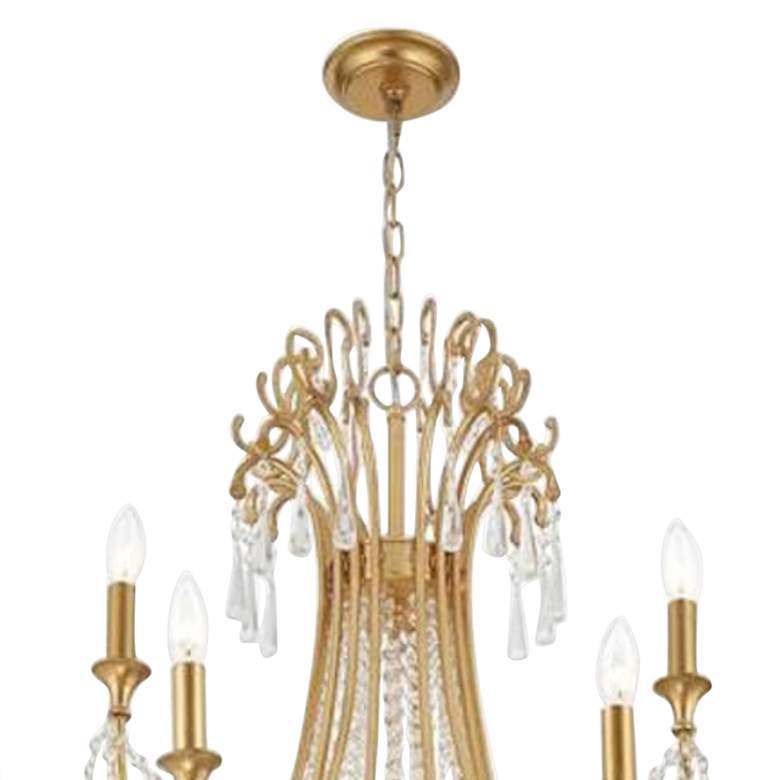 Image 4 Crystorama Arcadia 46 1/4 inchW Antique Gold 15-Light Chandelier more views