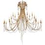 Crystorama Arcadia 61" Wide Antique Gold 28-Light Chandelier