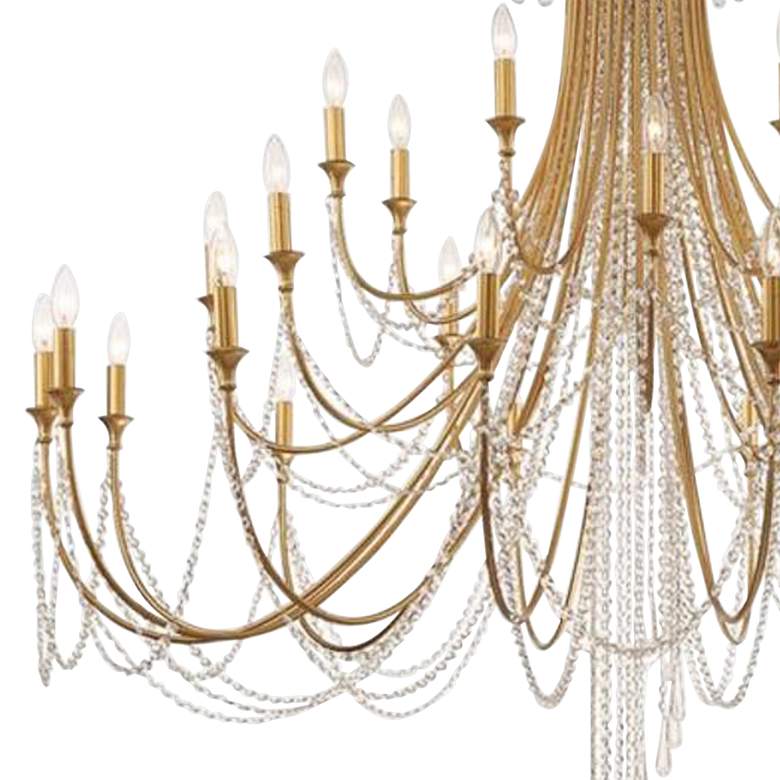 Image 2 Crystorama Arcadia 61" Wide Antique Gold 28-Light Chandelier more views