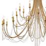 Crystorama Arcadia 61" Wide Antique Gold 28-Light Chandelier