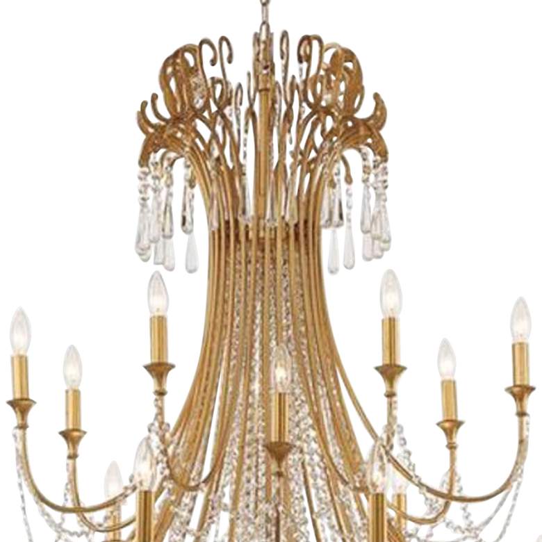 Image 3 Crystorama Arcadia 61" Wide Antique Gold 28-Light Chandelier more views