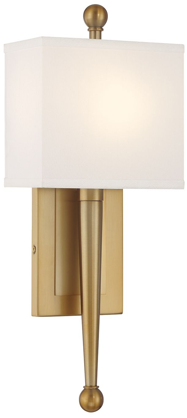 Image 2 Crystorama Ardson 17 3/4" High Vibrant Gold Wall Sconce