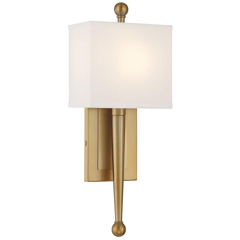 Image 2 Crystorama Ardson 17 3/4" High Vibrant Gold Wall Sconce