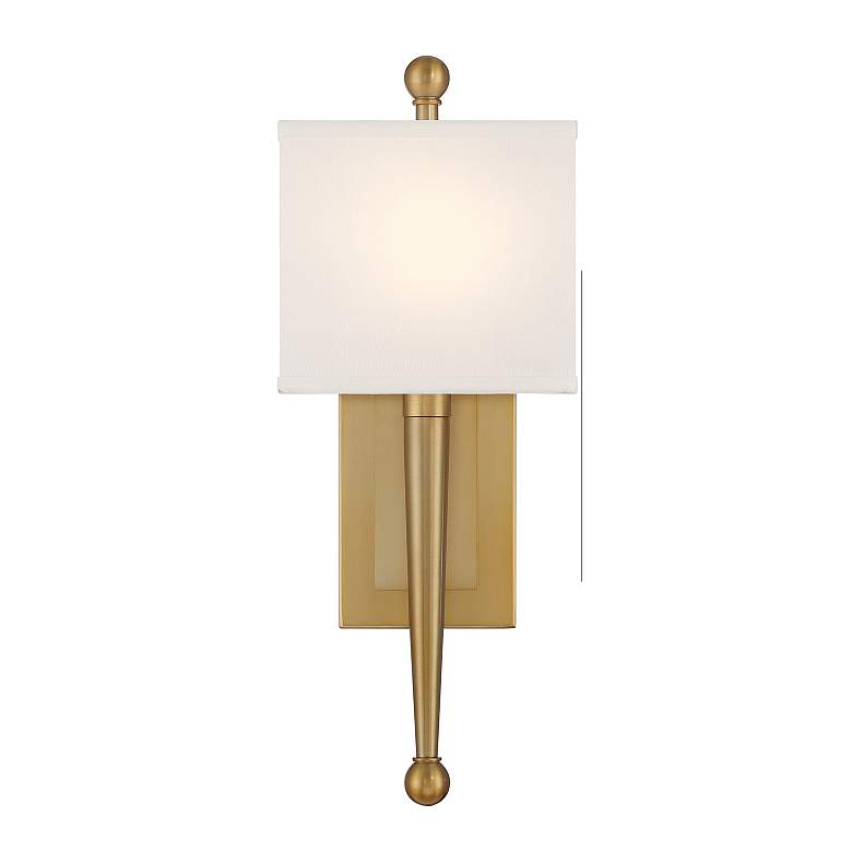 Image 4 Crystorama Ardson 17 3/4" High Vibrant Gold Wall Sconce more views