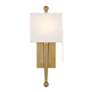 4_Crystorama Ardson 17 3/4" High Vibrant Gold Wall Sconce more views