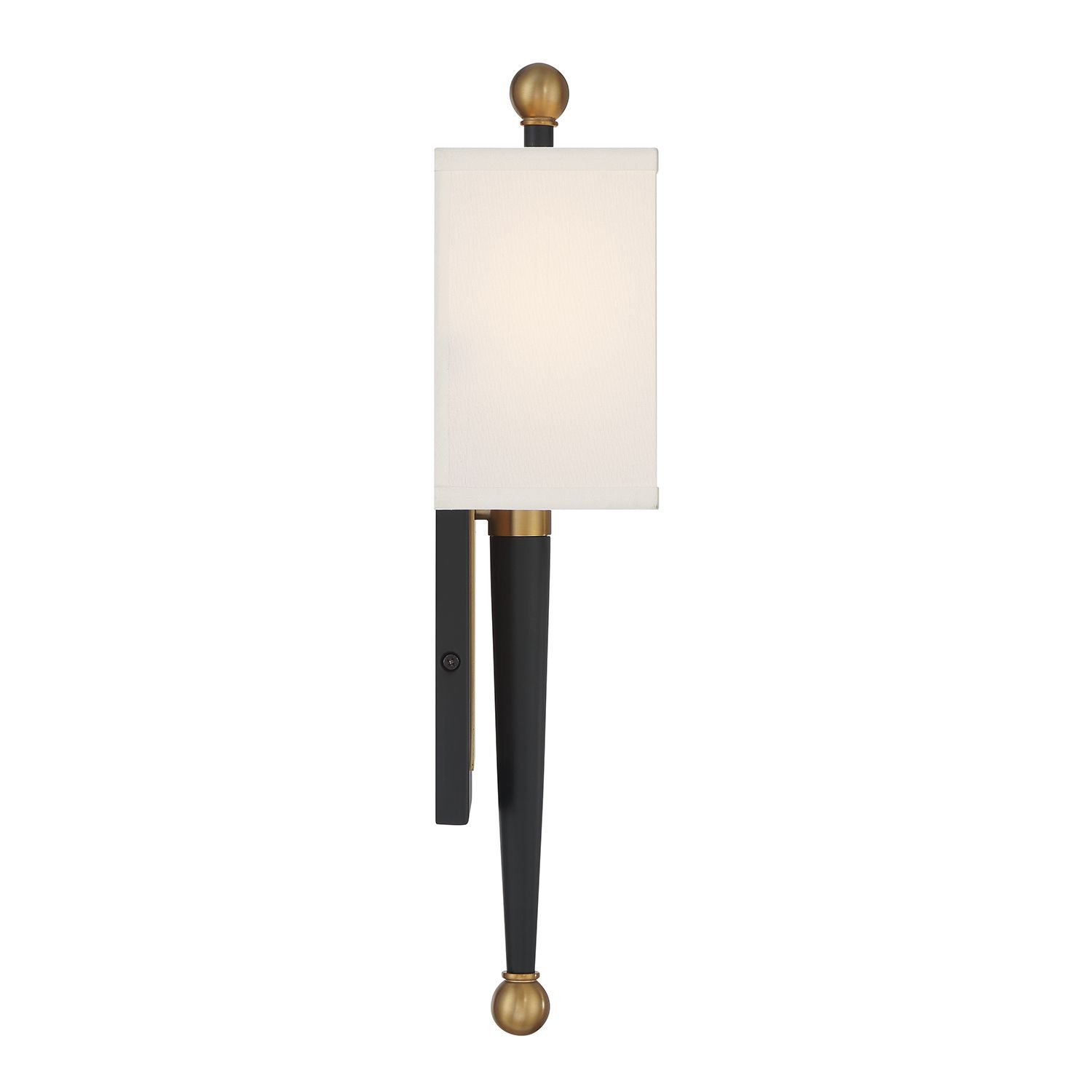Image 5 Crystorama Ardson 7'' Matte Black + Vibrant Gold Sconce more views