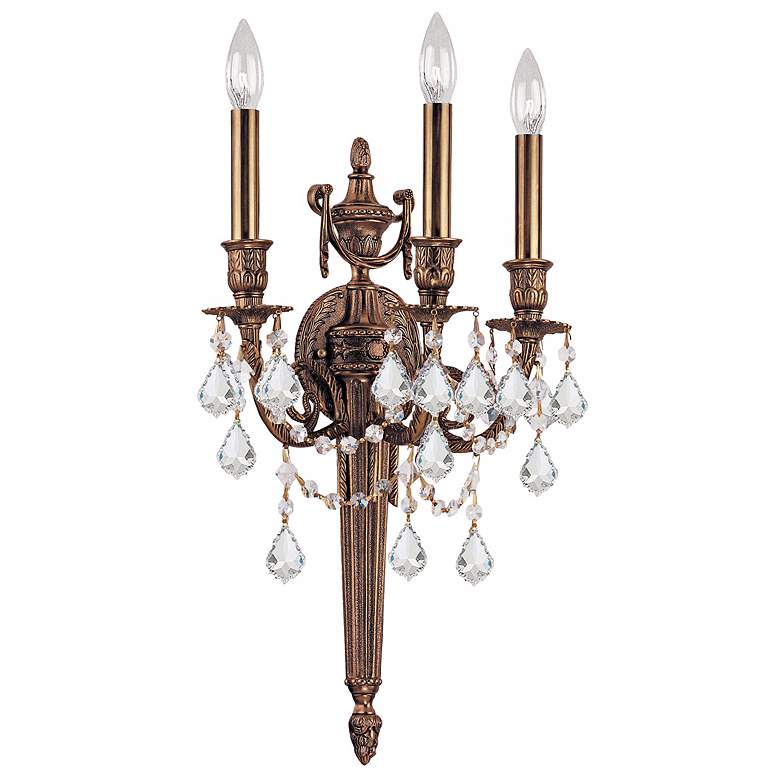 Image 1 Crystorama Arlington Collection 24 inch High 3-Light Wall Sconce