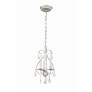 4_Crystorama Ashton 10"W Olde Silver 3-Light Mini Chandelier more views