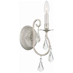 Crystorama Ashton 15 1/2" High Silver Sconce