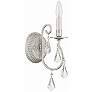 3_Crystorama Ashton 15 1/2" High Silver Sconce more views