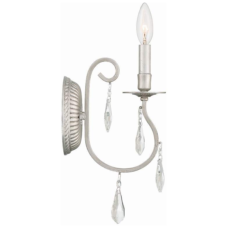 Image 4 Crystorama Ashton 15 1/2" High Silver Sconce more views