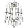 Crystorama Ashton 16" Wide 4-Light Traditional Olde Silver Chandelier