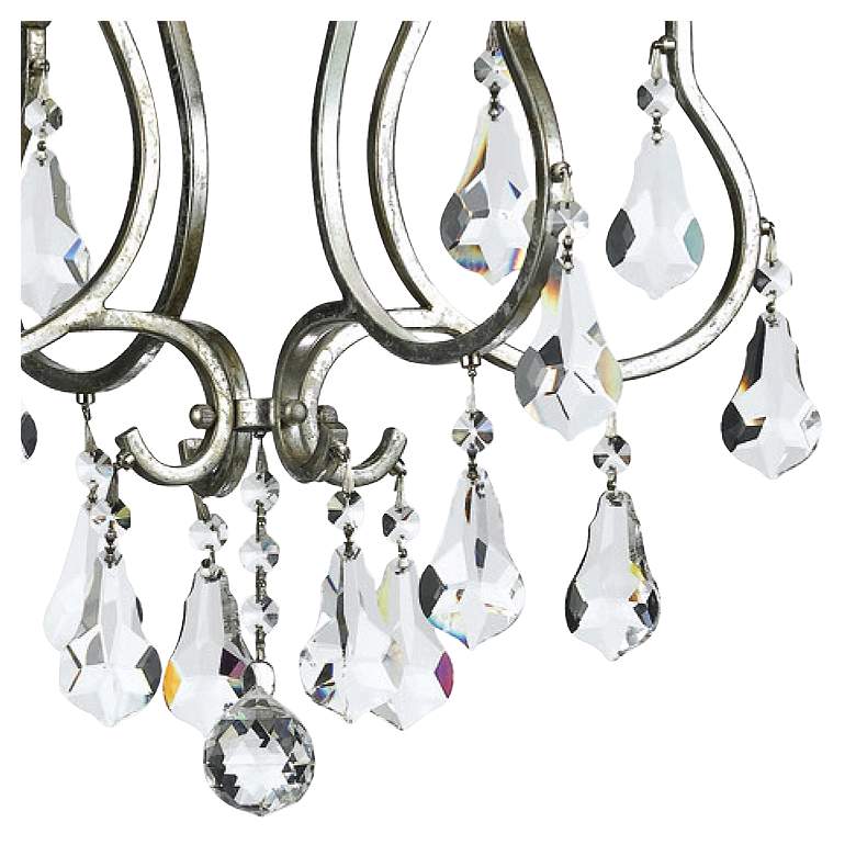 Image 3 Crystorama Ashton 16 inch Wide 4-Light Traditional Olde Silver Chandelier more views