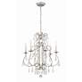 3_Crystorama Ashton 21 1/2"W Olde Silver 6-Light Chandelier more views