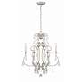 4_Crystorama Ashton 21 1/2"W Olde Silver 6-Light Chandelier more views
