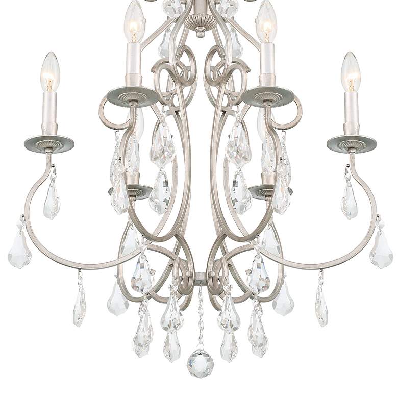 Image 6 Crystorama Ashton 21 1/2"W Olde Silver 6-Light Chandelier more views