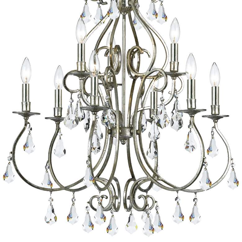 Image 2 Crystorama Ashton 25 1/2 inchW Olde Silver 9-Light Chandelier more views