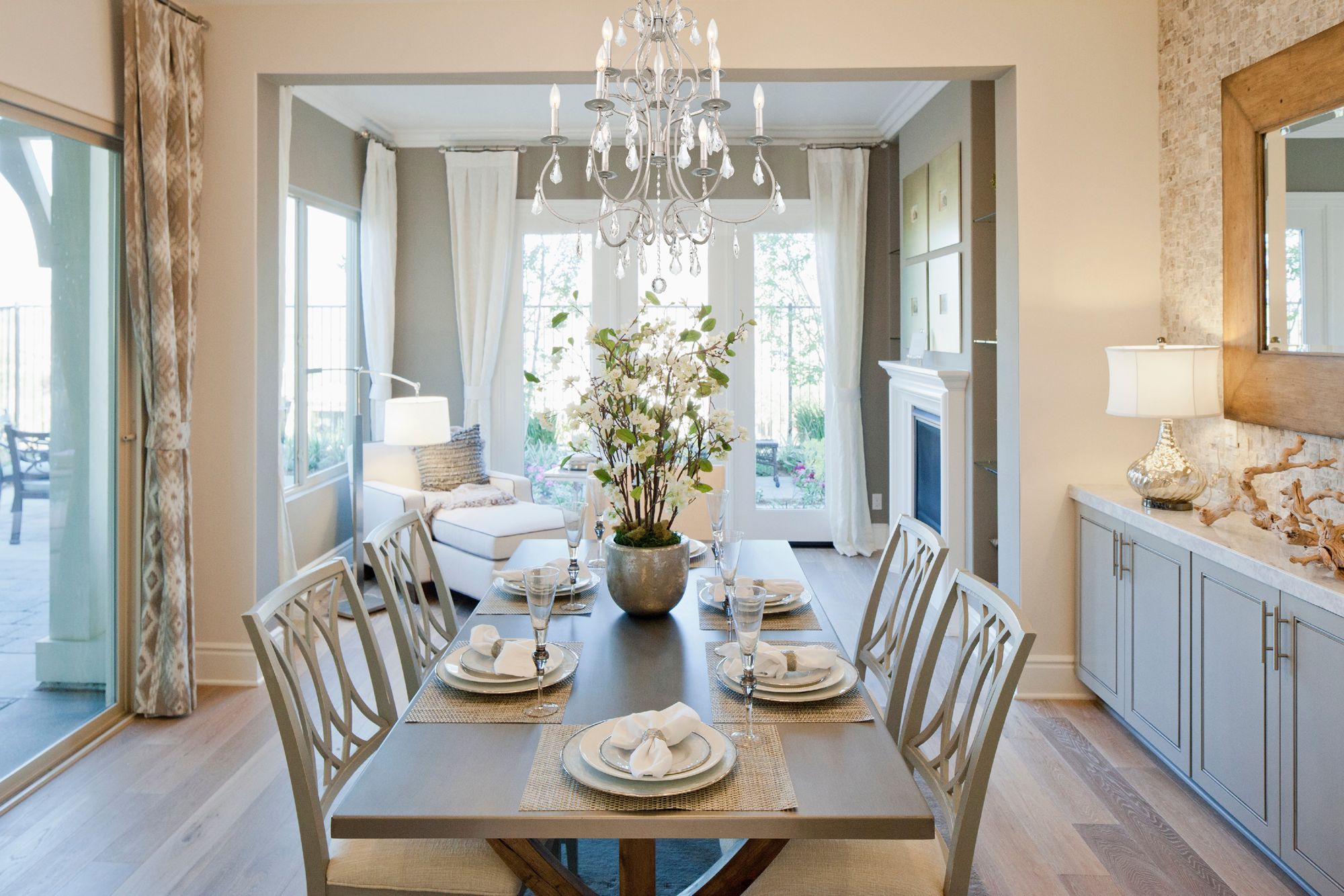 Crystorama Ashton 25 1/2"W Olde Silver 9-Light Chandelier