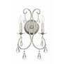 2_Crystorama Ashton Silver 18 1/2" High Crystal Wall Sconce more views