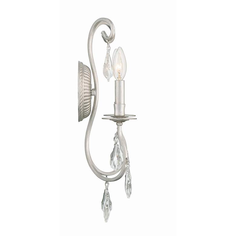 Image 4 Crystorama Ashton Silver 18 1/2" High Crystal Wall Sconce more views