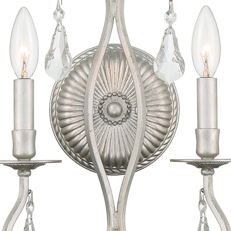 Image 5 Crystorama Ashton Silver 18 1/2" High Crystal Wall Sconce more views