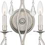 5_Crystorama Ashton Silver 18 1/2" High Crystal Wall Sconce more views