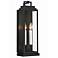 Crystorama Aspen 19" High Matte Black Outdoor Wall Light