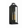 4_Crystorama Aspen 19" High Matte Black Outdoor Wall Light more views