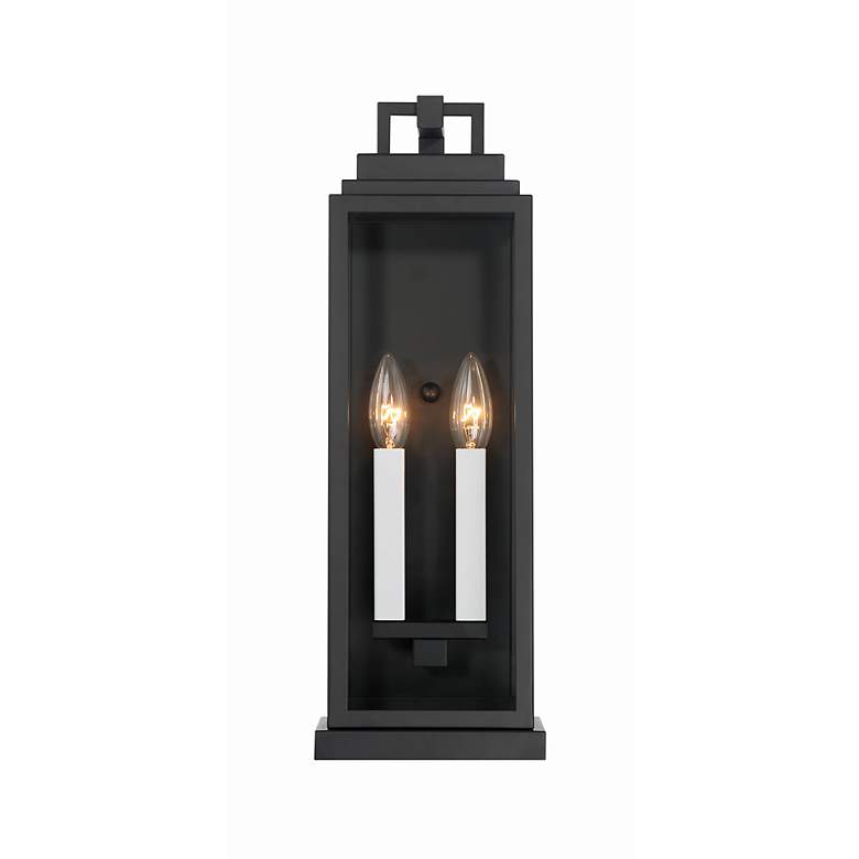 Image 5 Crystorama Aspen 19" High Matte Black Outdoor Wall Light more views