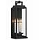 Crystorama Aspen 22 1/2" High Matte Black Outdoor Wall Light