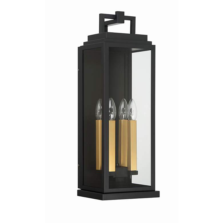 Image 4 Crystorama Aspen 22 1/2" High Matte Black Outdoor Wall Light more views