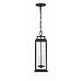 1_Crystorama Aspen 4 Light Matte Black Outdoor Pendant