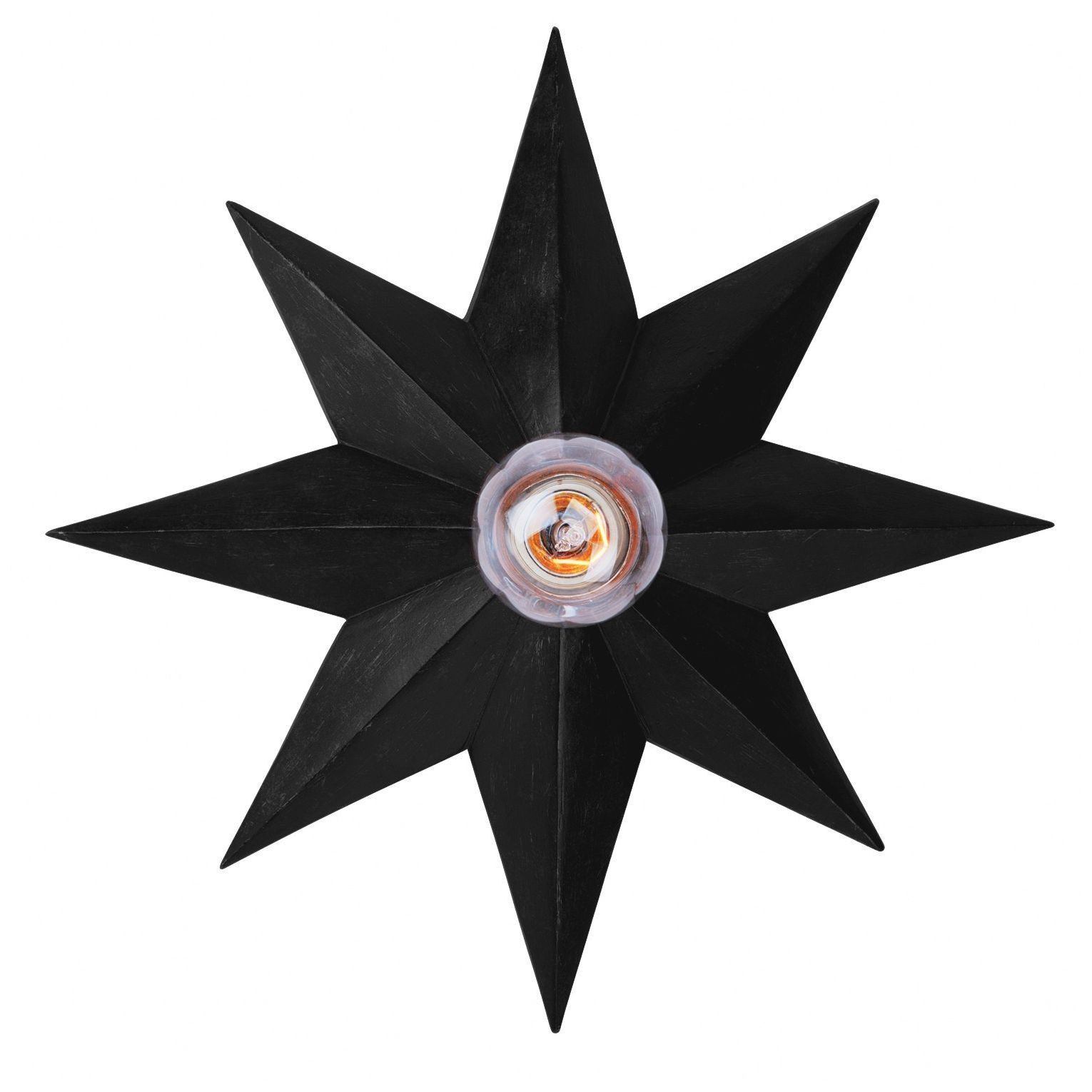 Crystorama Astro 12'' Black Sconce