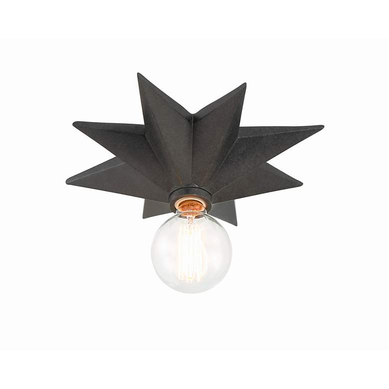 Image 3 Crystorama Astro 12" High Black Wall Sconce more views